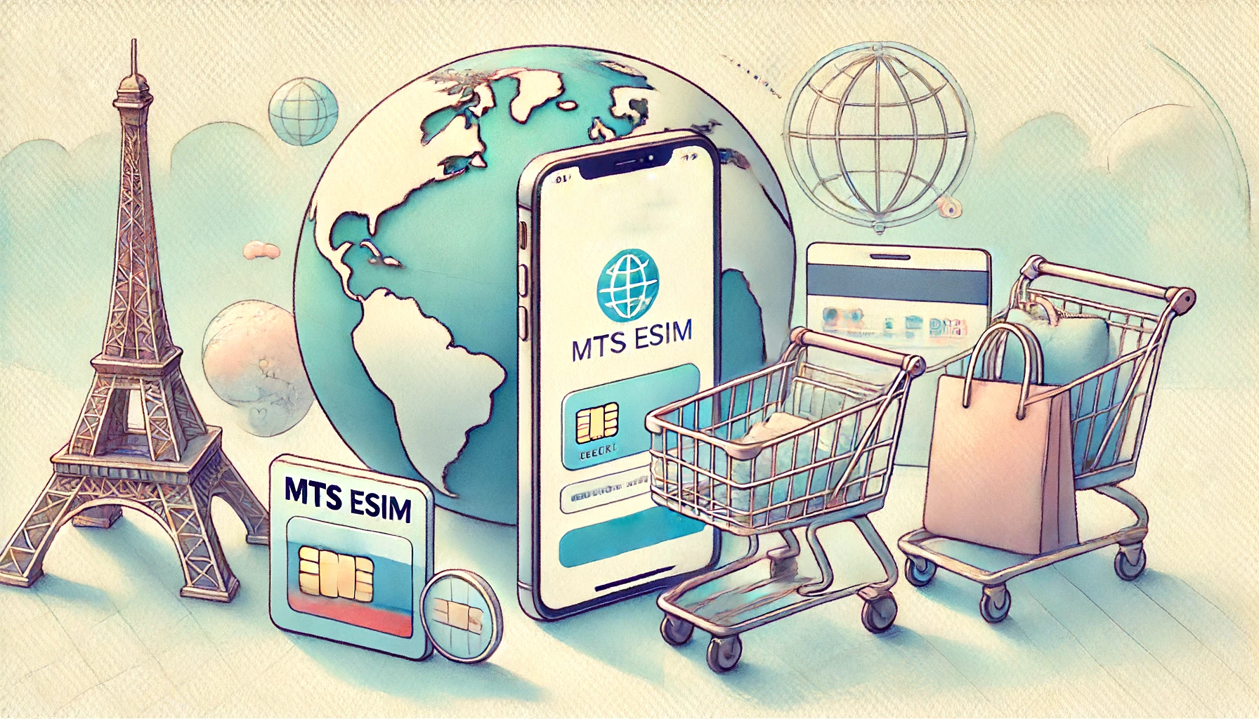 Подключение МТС eSIM за границей для оплаты покупок с российского аккаунта Apple