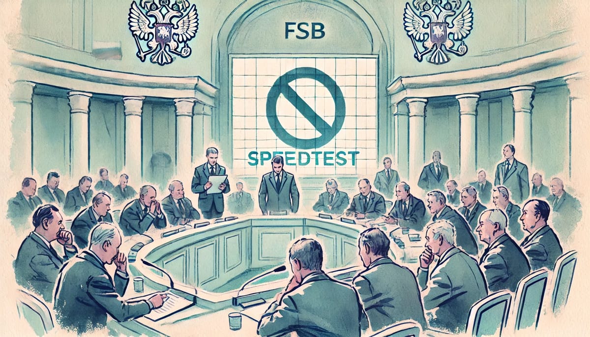 В России предлагают запретить Speedtest. Госдума и ФСБ — за!